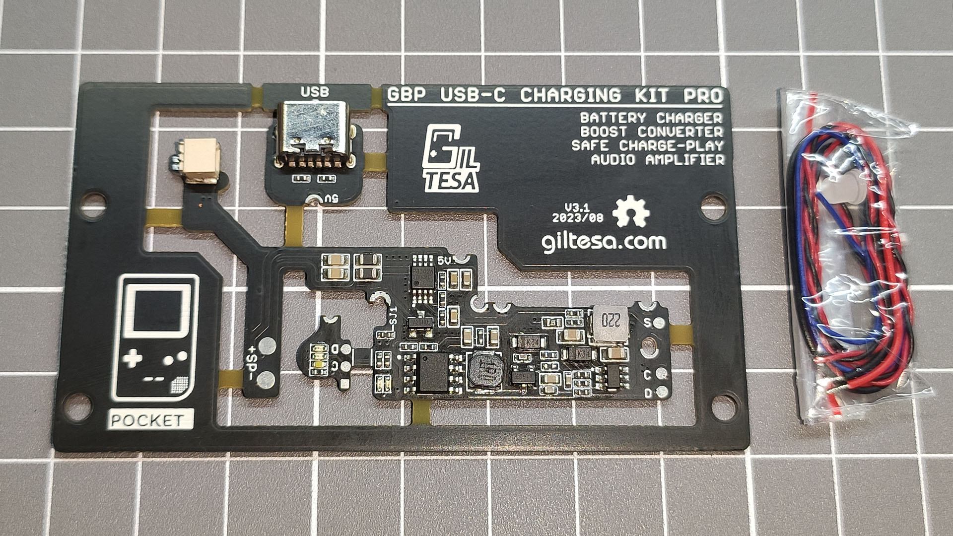 Game Boy Advance SP: USB-C Kit (Centered) - The giltesa's shop