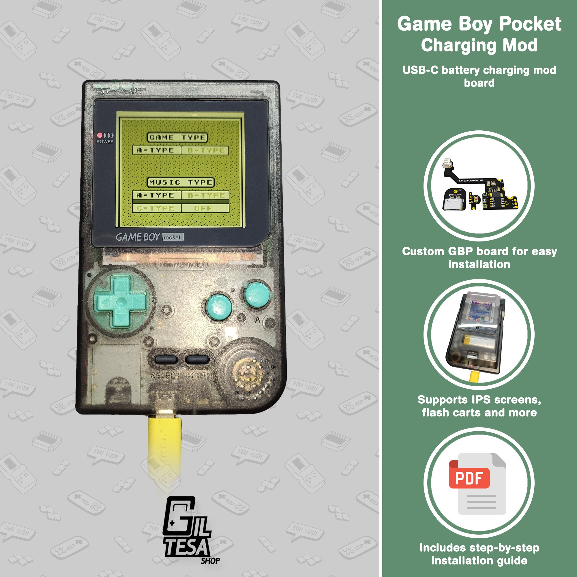 Game Boy Pocket: USB-C Charging Mod - Image 2