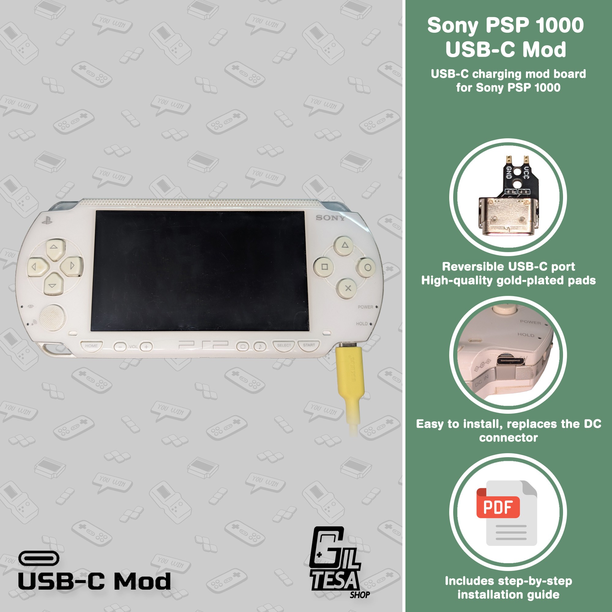 Sony PSP 1000: USB-C Mod - Image 2
