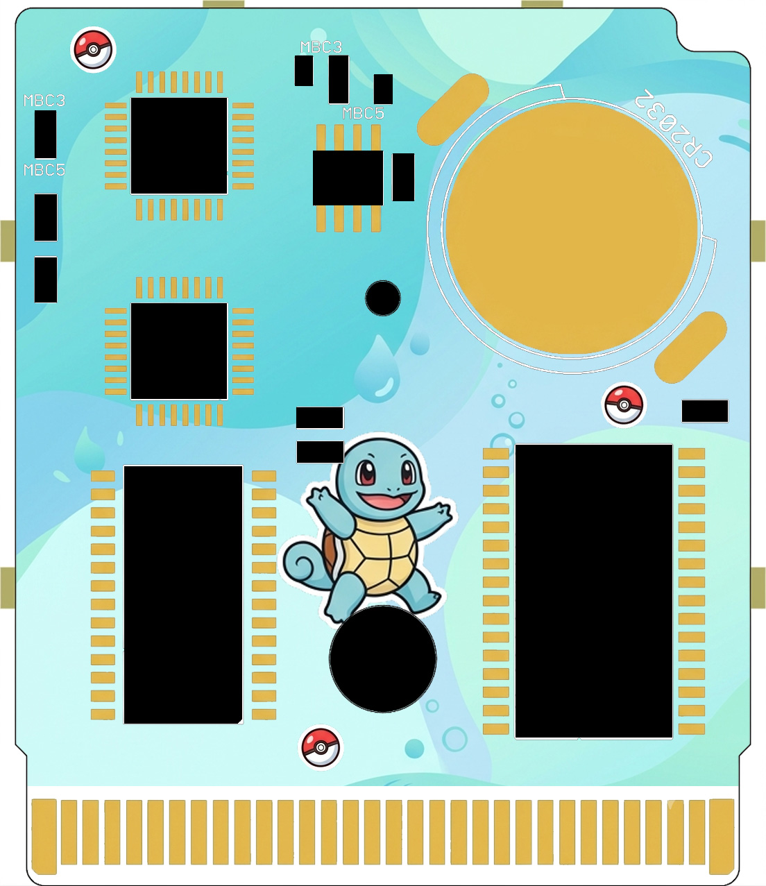 Pokémon Red, Blue and Yellow for Game Boy: Custom Motherboard - Image 4