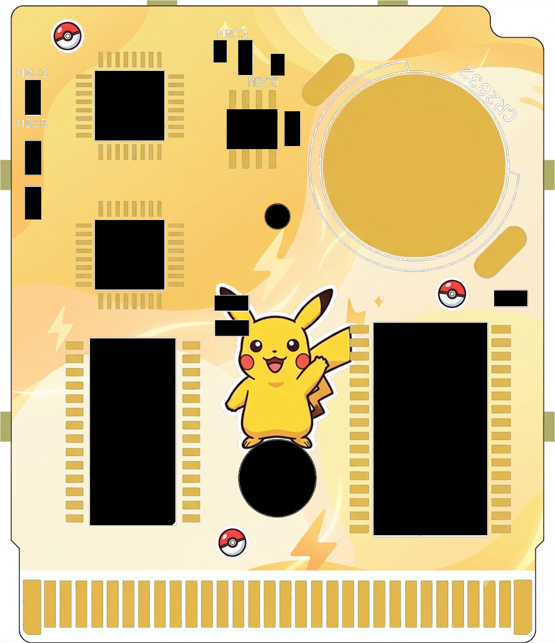 Pokémon Red, Blue and Yellow for Game Boy: Custom Motherboard - Image 5